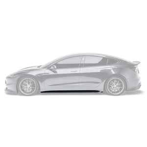 TESLA MODEL 3 HIGHLAND & PERFORMANCE CARBON FIBER SIDE SKIRTS