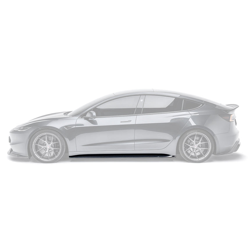 TESLA MODEL 3 HIGHLAND & PERFORMANCE CARBON FIBER SIDE SKIRTS