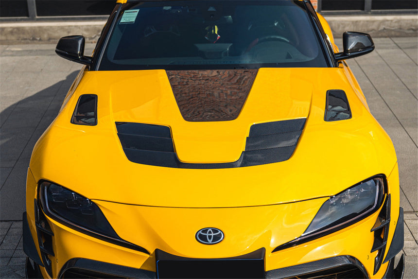 2019-UP Toyota GR Supra (J29/DB) A90 A91 BKSSII Style Carbon Fiber Hood