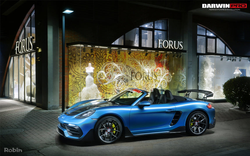 2016-2023 Porsche 718 Cayman/Boxster BKSS Style Partial Carbon Fiber Full Body Kit