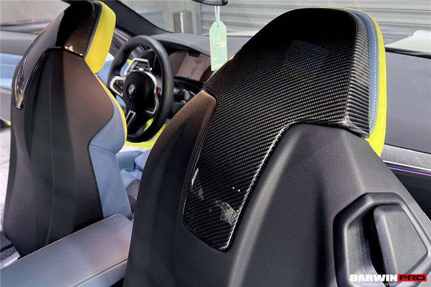 2021-UP BMW M3 G80 M4 G82/G83 Carbon Fiber Up Seat-Back Cover