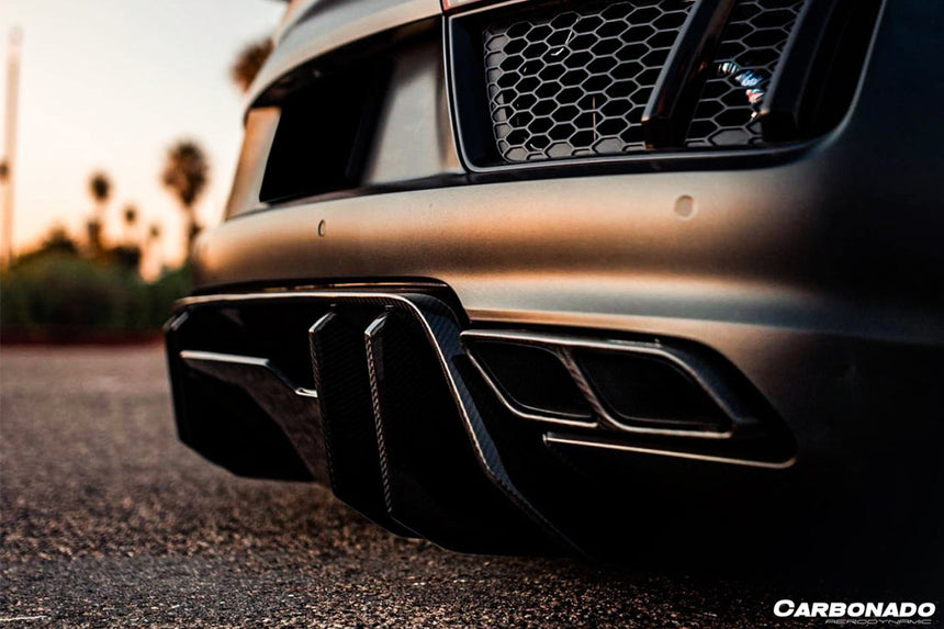 2016-2019 Audi R8 Coupe/Spyder VRS Style Carbon Fiber Rear Diffuser