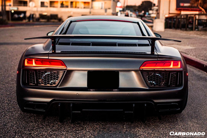 2016-2019 Audi R8 Coupe/Spyder VRS Style Carbon Fiber Rear Diffuser