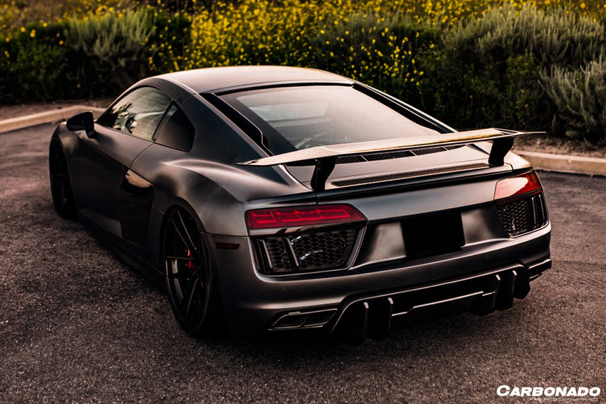 2016-2019 Audi R8 Coupe/Spyder VRS Style Carbon Fiber Rear Diffuser