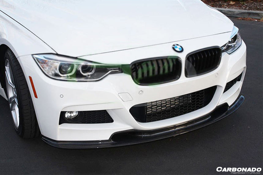 2013-2019 BMW 3 Series F30 F35 VA Style Carbon Fiber Front Lip (For MT Rear Bumper only)