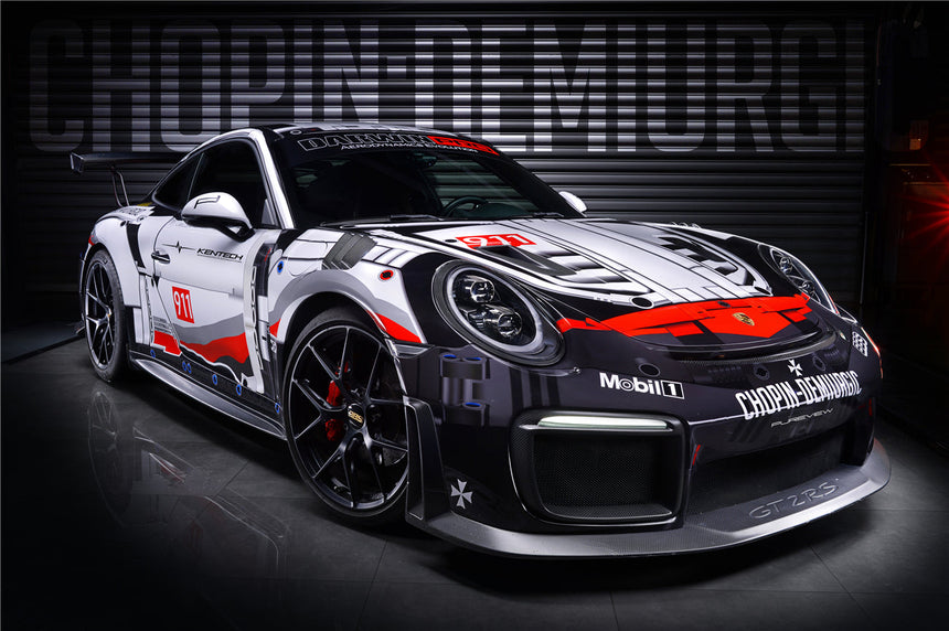 2016-2019 Porsche 911 991.2 Carrera /Targa 4/4S GT2RS Style Partial Carbon Fiber Front Bumper