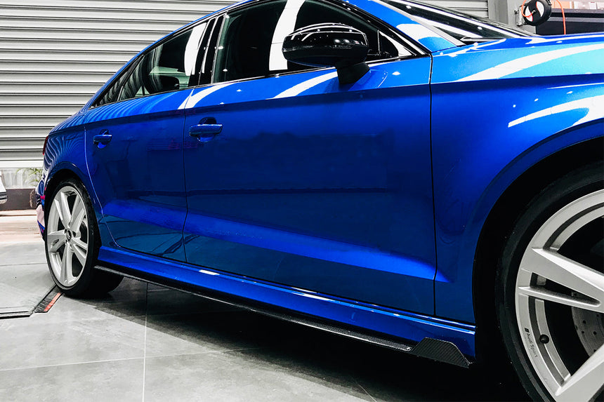 2019-2020 Audi RS3 BKSS Style Carbon Fiber Side Skirts