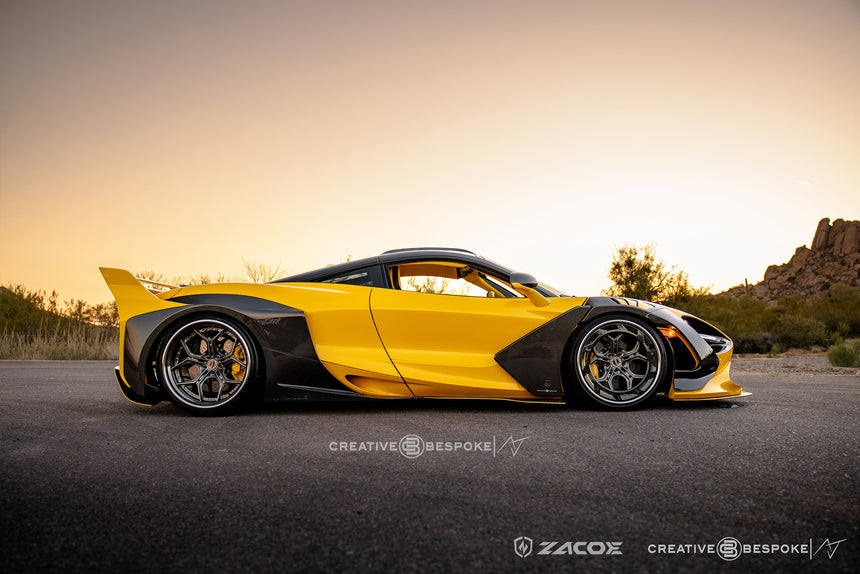 McLaren 720S Galaxy Wide Dry Carbon Fiber Full Kit - Zacoe