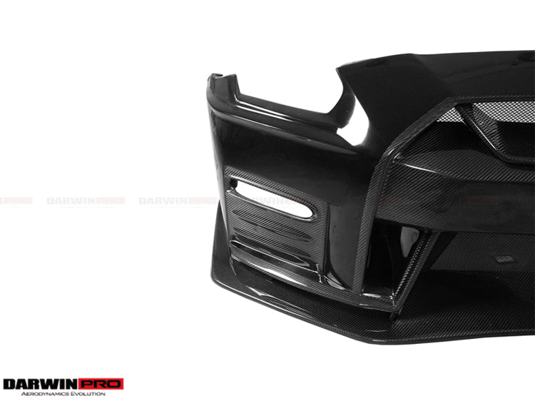 2017-2022 Nissan GTR R35 EBA NSM Style Partial Carbon Fiber Front Bumper