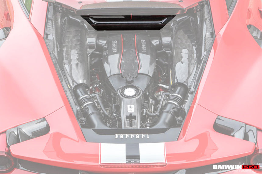 2015-2022 Ferrari 488 GTB/488 PISTA/F8 Dry Carbon Fiber Inner Underscreen panel Replacemnt