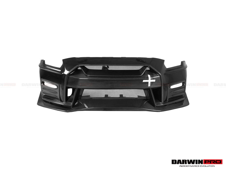 2017-2022 Nissan GTR R35 EBA NSM Style Partial Carbon Fiber Front Bumper