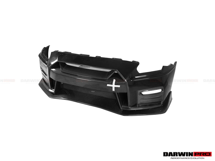 2017-2022 Nissan GTR R35 EBA NSM Style Partial Carbon Fiber Front Bumper
