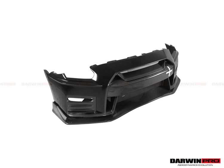 2017-2022 Nissan GTR R35 EBA NSM Style Partial Carbon Fiber Front Bumper