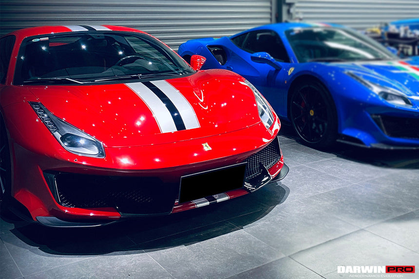 2018-2022 Ferrari 488 Pista Partial Carbon Fiber Front Bumper