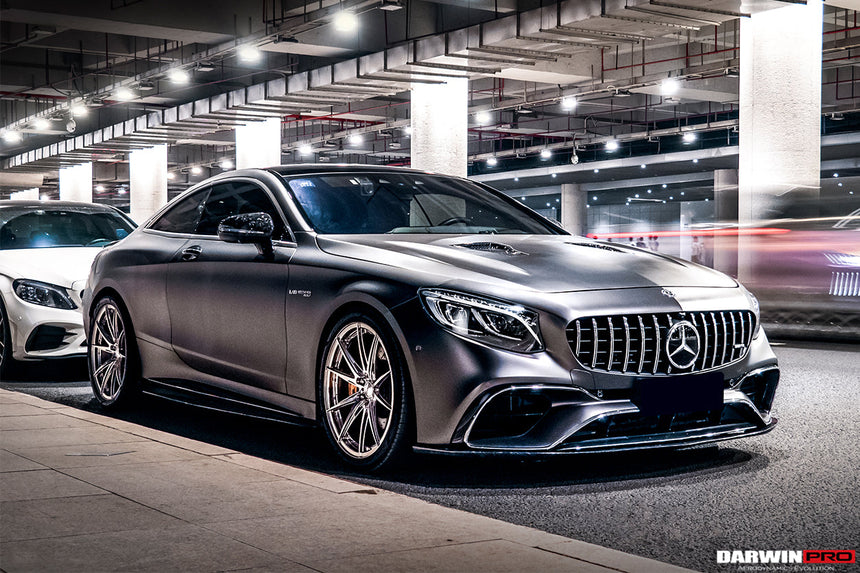 2018-2021 Mercedes Benz C217 S63/S65 AMG Coupe BKSS Style Carbon Fiber Front Lip