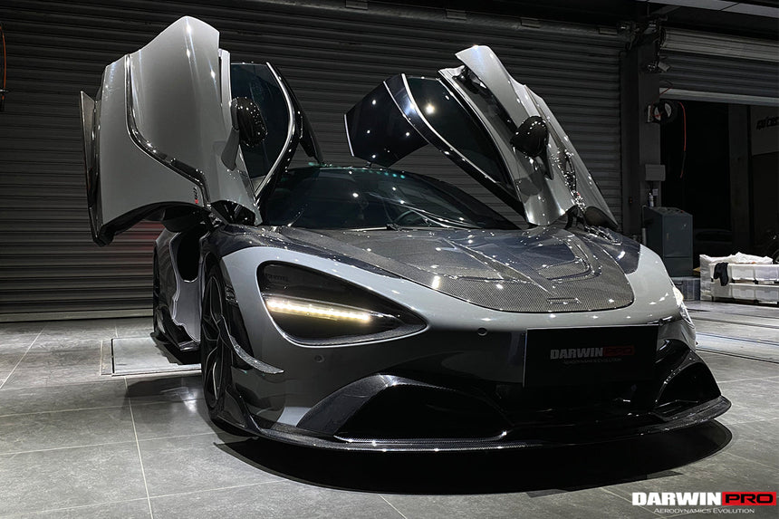 2017-2021 McLaren 720s Se²NWB Style Carbon Fiber Front Bumper Canards