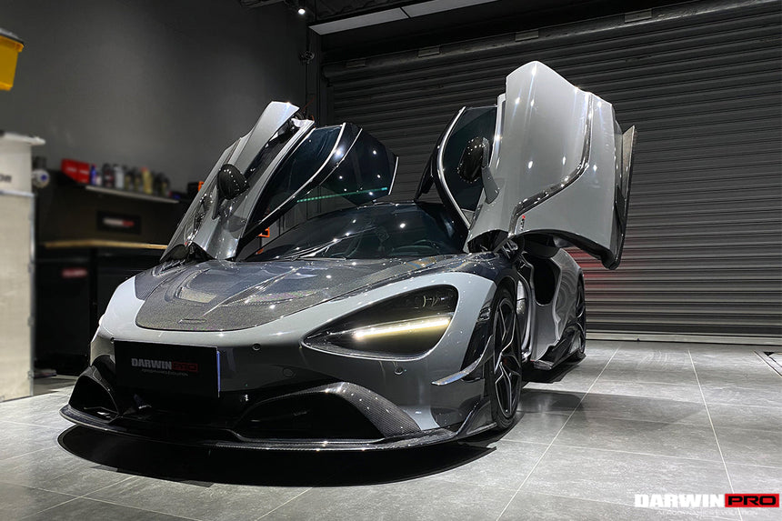 2017-2021 McLaren 720s Se²NWB Style Carbon Fiber Front Bumper Canards
