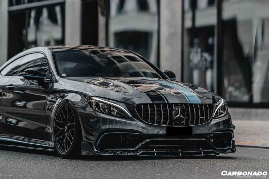 2015-2018 Mercedes Benz W205 C63/S AMG Coupe BR Style Front Lip