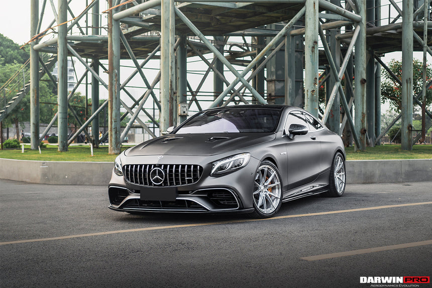 2018-2021 Mercedes Benz C217 S63/S65 AMG Coupe BKSS Style Carbon Fiber Front Lip