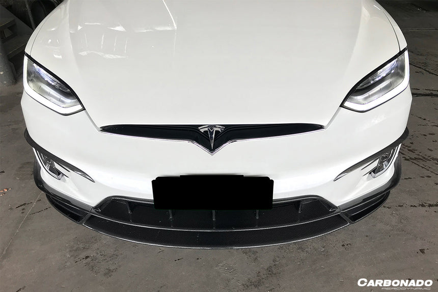 2016-2021 Tesla X SUV RZS Style Carbon Fiber Front Lip