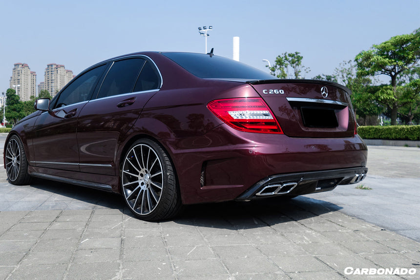 2008-2014 Mercedes Benz C Class W204 Sedan P Style Side Skirts