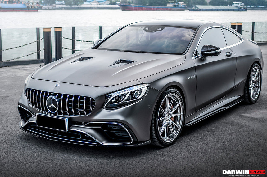 2018-2021 Mercedes Benz C217 S63/S65 AMG Coupe BKSS Style Carbon Fiber Front Lip