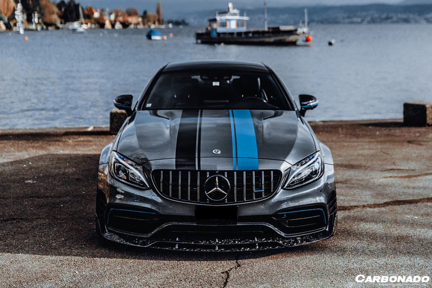2015-2018 Mercedes Benz W205 C63/S AMG Coupe BR Style Front Lip