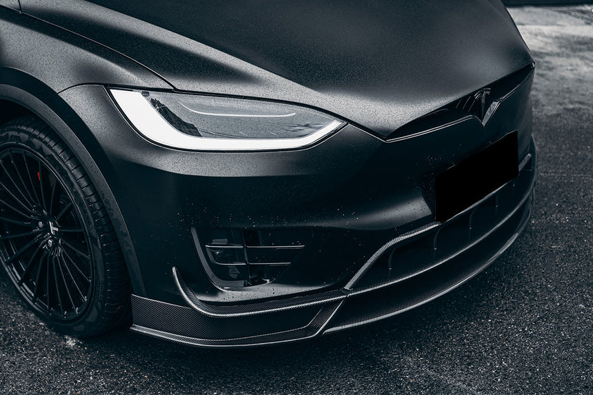 2016-2021 Tesla X SUV RZS Style Carbon Fiber Front Lip