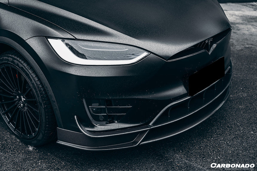2016-2021 Tesla X SUV RZS Style Carbon Fiber Front Canards