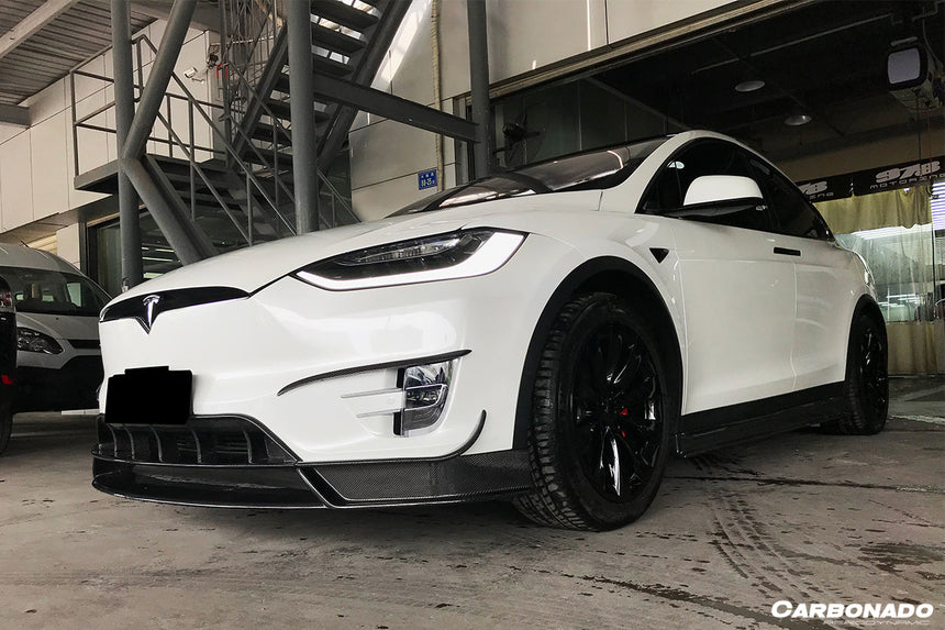 2016-2021 Tesla X SUV RZS Style Carbon Fiber Front Canards