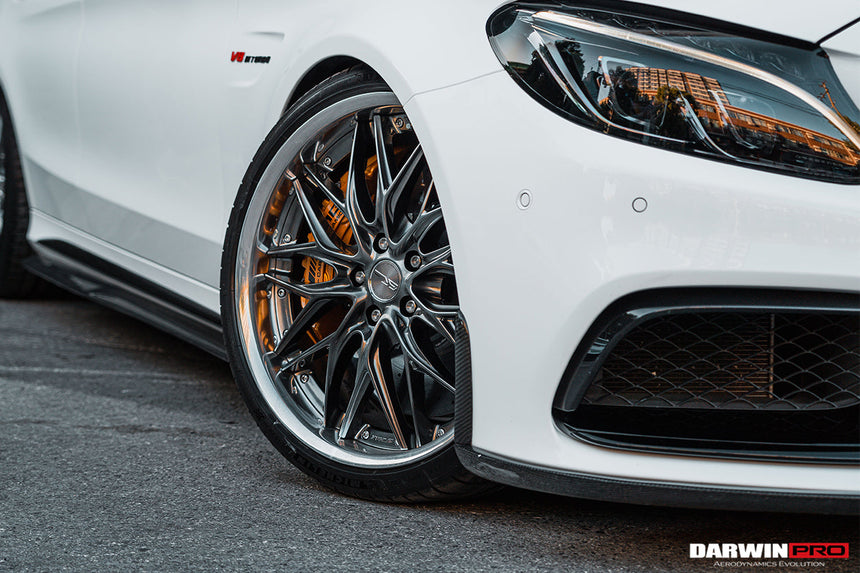 2015-2021 Mercedes Benz W205 C63/S AMG Sedan BKSS Style Carbon Fiber Front Lip