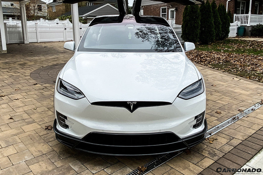 2016-2021 Tesla X SUV RZS Style Carbon Fiber Front Lip