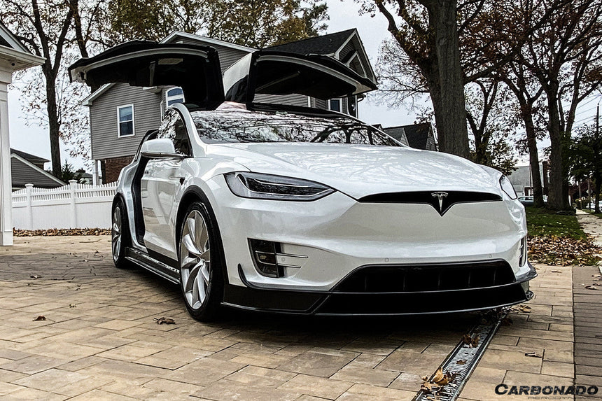 2016-2021 Tesla X SUV RZS Style Carbon Fiber Front Lip
