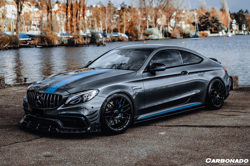2015-2018 Mercedes Benz W205 C63/S AMG Coupe BR Style Front Lip