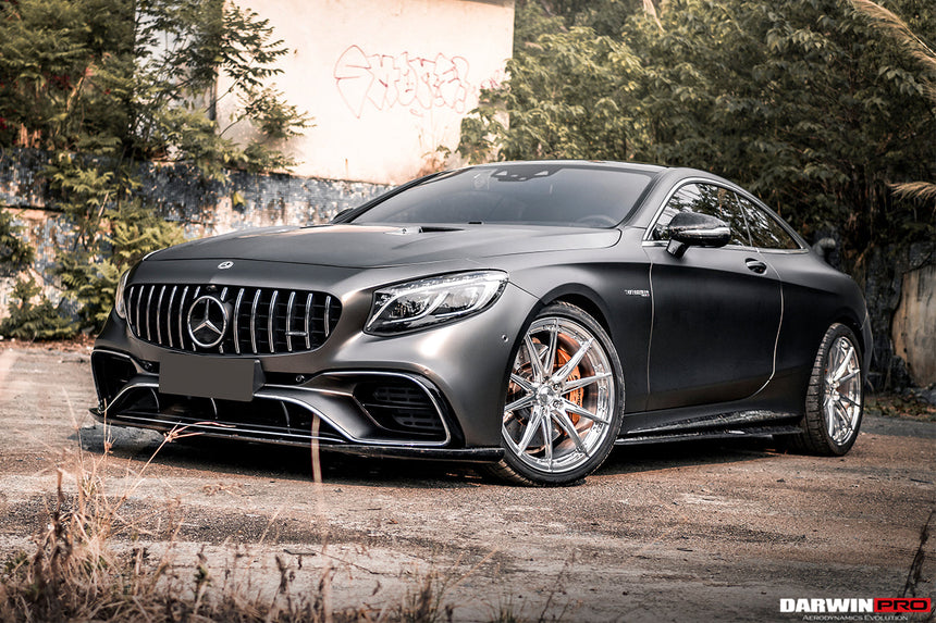 2018-2021 Mercedes Benz C217 S63/S65 AMG Coupe BKSS Style Carbon Fiber Front Lip