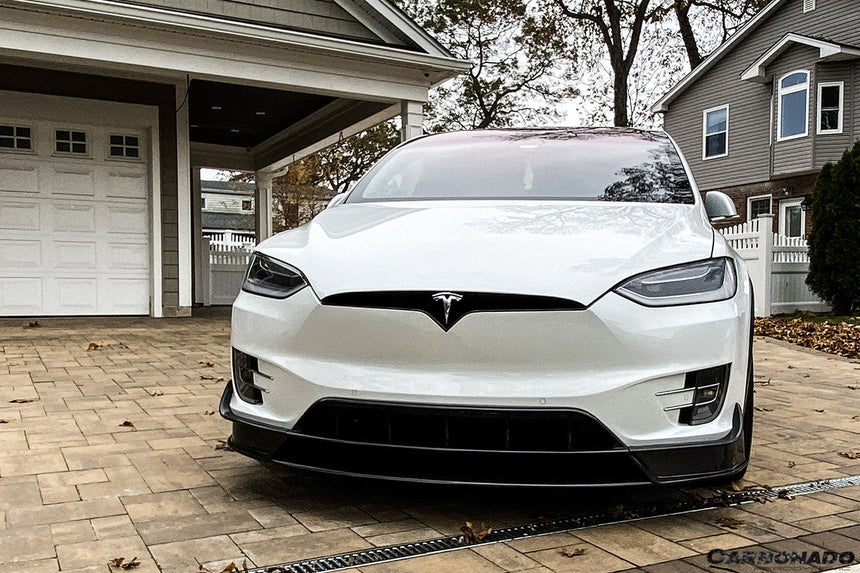 2016-2021 Tesla X SUV RZS Style Carbon Fiber Front Lip