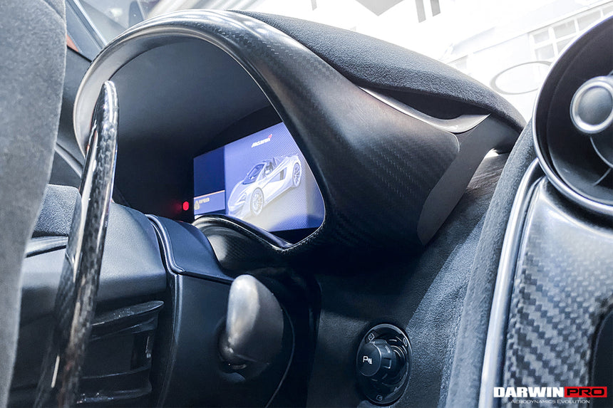 2015-2021 McLaren 540c/570s/570gt/600lt Dry Carbon Fiber Instrument Surround Panel Cover