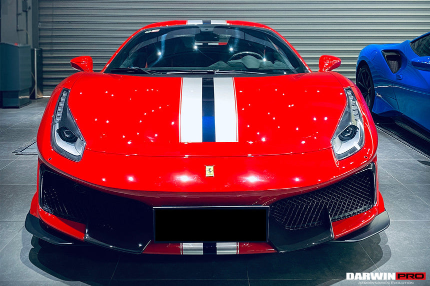 2018-2022 Ferrari 488 Pista Partial Carbon Fiber Front Bumper