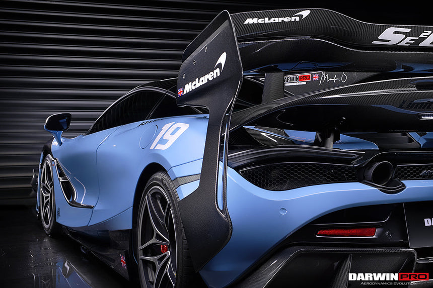 2017-2022 McLaren 720s Se²GTR Style Trunk Wing w/ Side Caps