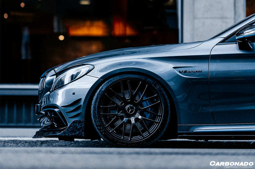 2015-2018 Mercedes Benz W205 C63/S AMG Coupe BR Style Front Lip