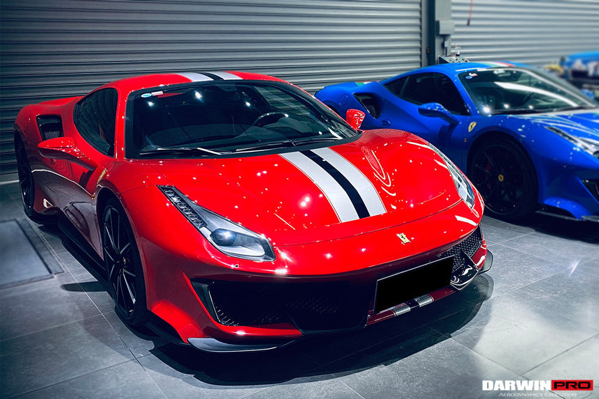 2018-2022 Ferrari 488 Pista Partial Carbon Fiber Front Bumper
