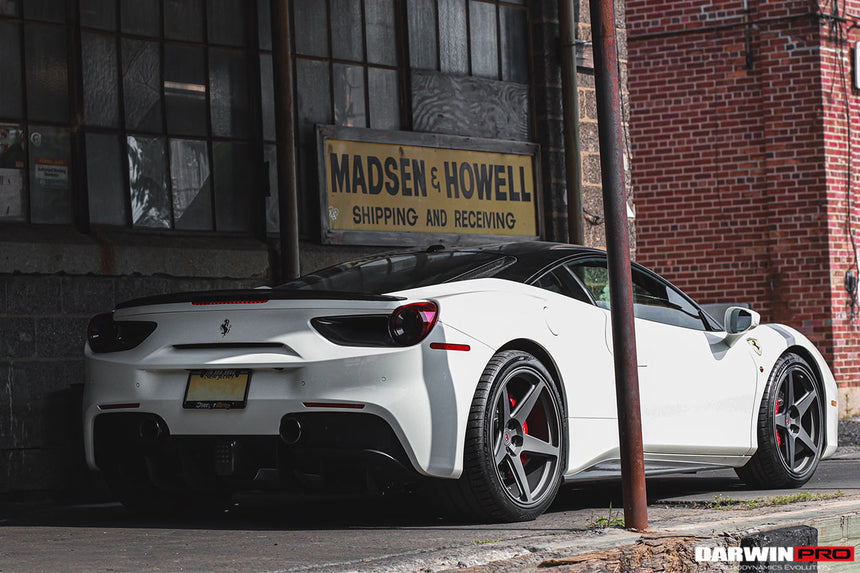 2015-2020 Ferrari 488 GTB BKSS Style Carbon Fiber Trunk Spoiler