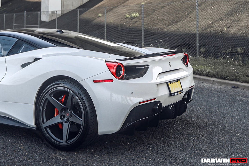 2015-2020 Ferrari 488 GTB BKSS Style Carbon Fiber Trunk Spoiler