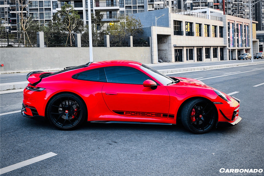 2019-2023 Porsche 911 992 Carrera/S/4/4S/Targa/Cabriolet WP Style Dry Carbon Fiber Side Skirts