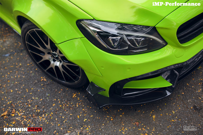 2015-2021 Mercedes Benz W205 C63/S AMG Sedan IMP Performance Partial Carbon Fiber front bumper