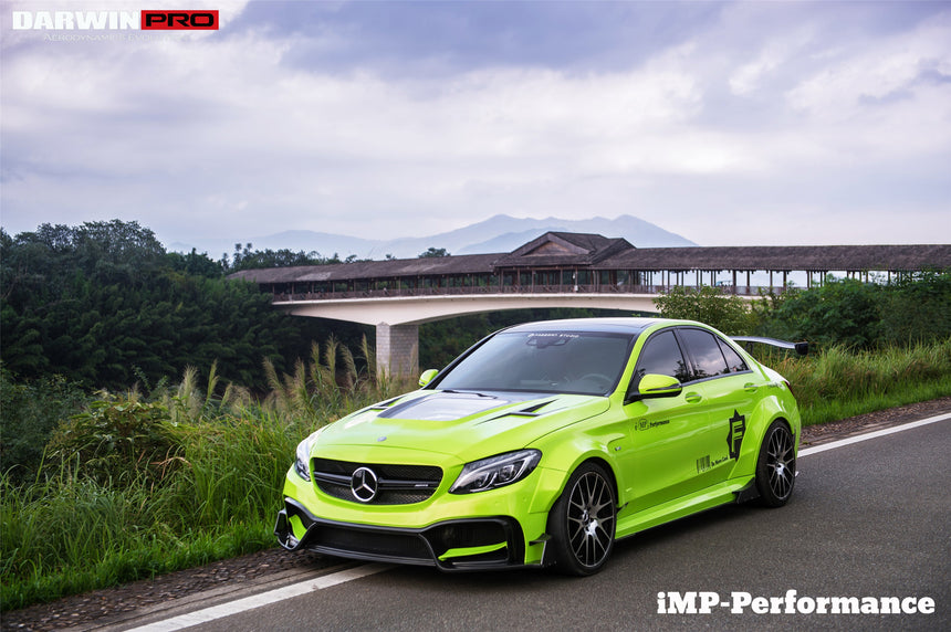 2015-2021 Mercedes Benz W205 C63/S AMG Sedan IMP Performance Partial Carbon Fiber front bumper