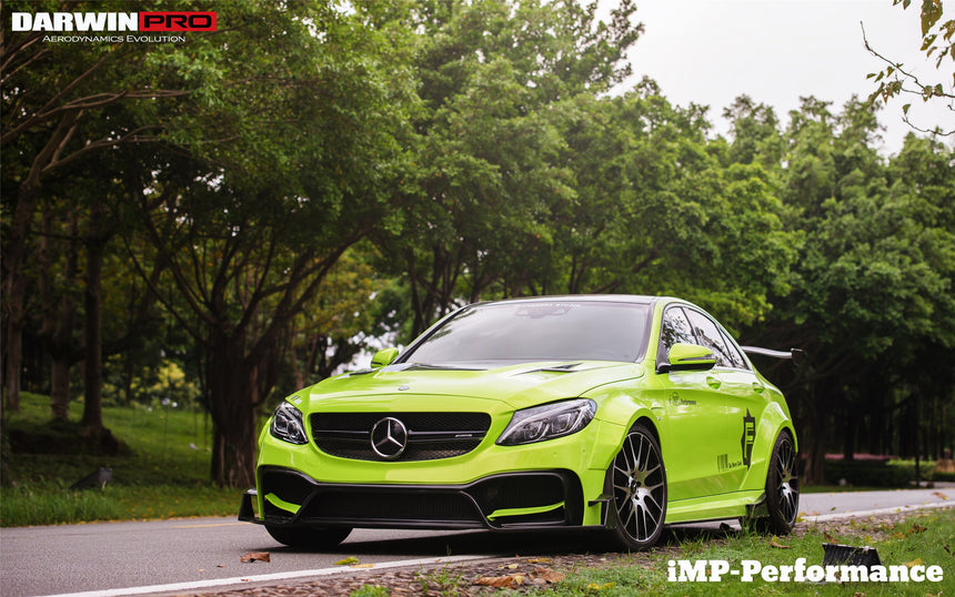 2015-2021 Mercedes Benz W205 C63/S AMG Sedan IMP Performance Partial Carbon Fiber front bumper