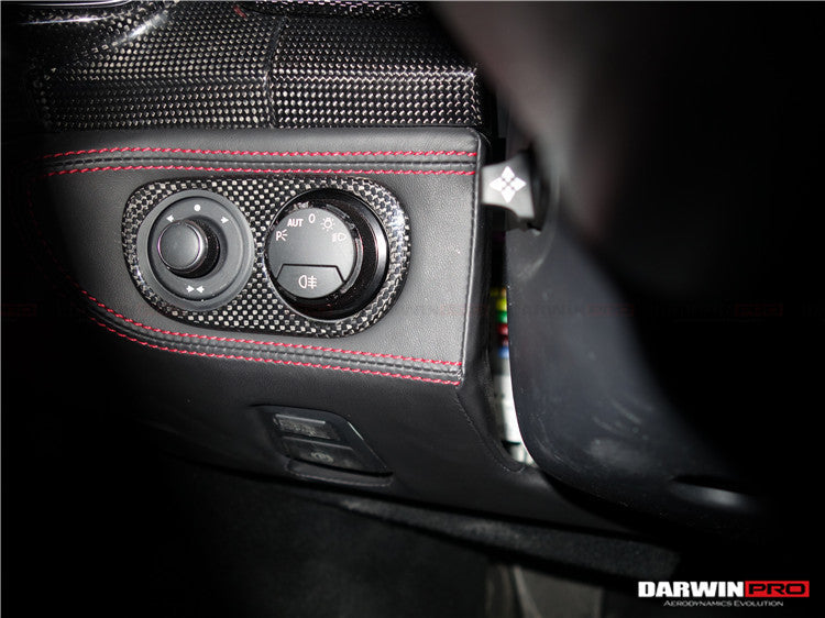2010-2015 Ferrari 458 Coupe/Spyder/Speciale Dry Carbon Fiber Light Switch Cover