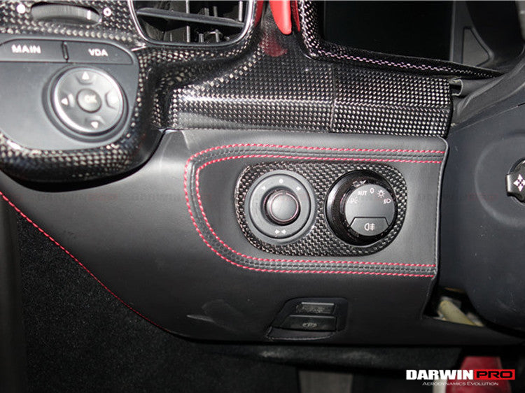 2010-2015 Ferrari 458 Coupe/Spyder/Speciale Dry Carbon Fiber Light Switch Cover