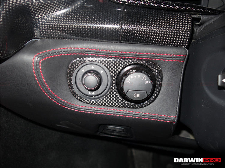 2010-2015 Ferrari 458 Coupe/Spyder/Speciale Dry Carbon Fiber Light Switch Cover